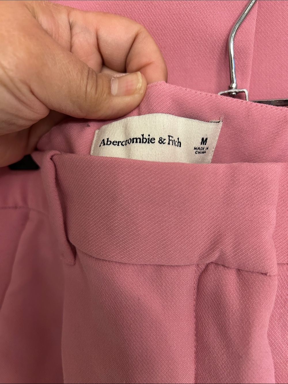 Abercrombie & Fitch Pink Blazer and Tailored Shorts Set (Bin A) - Picture 3 of 8